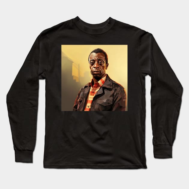 James Baldwin Long Sleeve T-Shirt by ComicsFactory